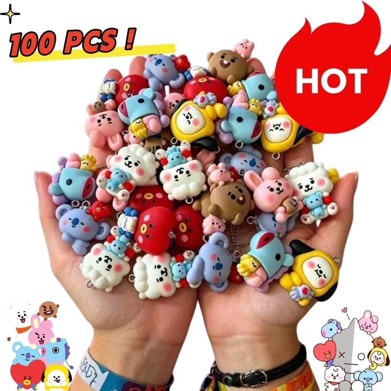 Pet Supplies Warehouse - 10 個かわいい犬バニーかわいい樹脂チャームジュエリー材料用フラットバックブレスレットネックレスキーホルダー作成用品 Diy Decoden