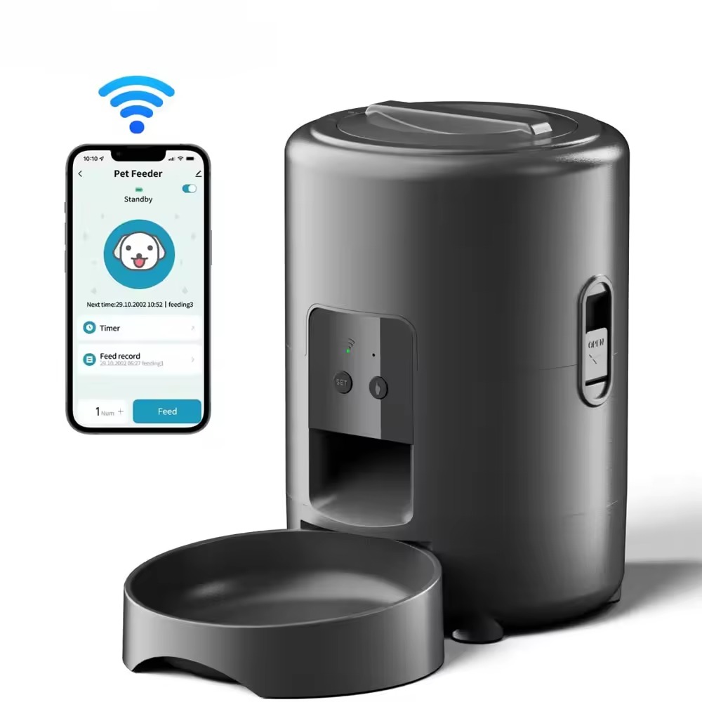 2L APP制御自動ペットフィーダーボタン式自動給餌器スマー - Automatic Pet Feeder のレビューと価格