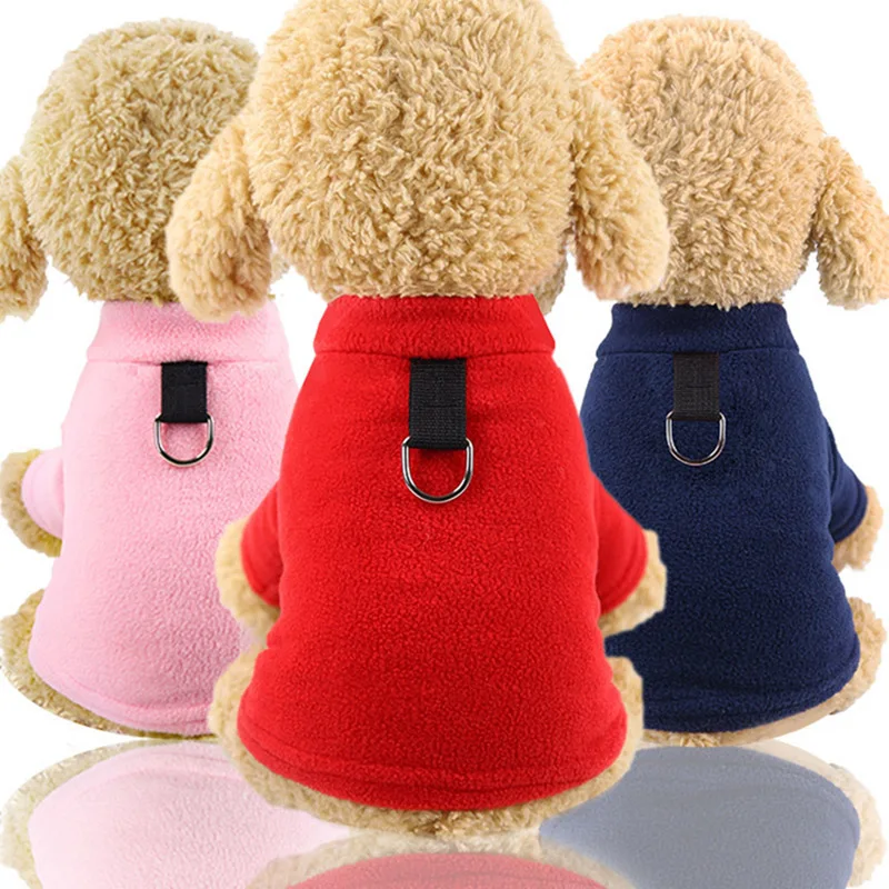 冬の犬のベストソフトフリース服小型犬用ソリッドカラー犬 Tシ - Pet Supplies York のレビューと価格