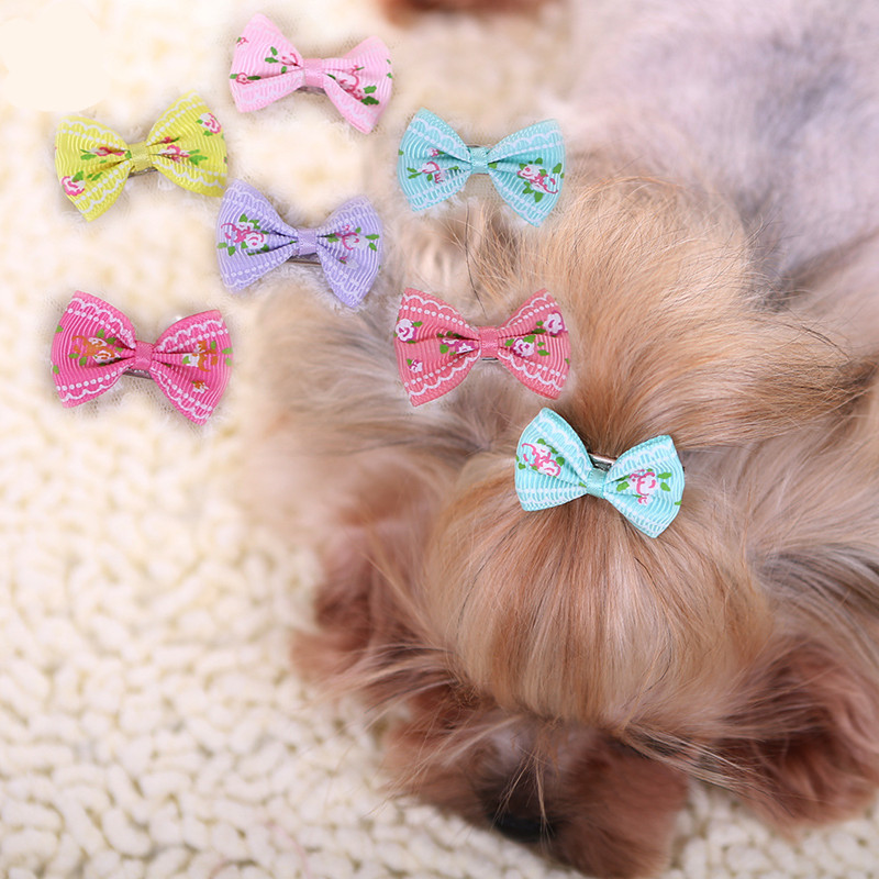 犬のための素敵なヘアクリップ,子猫,かわいい,綿の蝶,花,ウ - Pet Supplies York のレビューと価格
