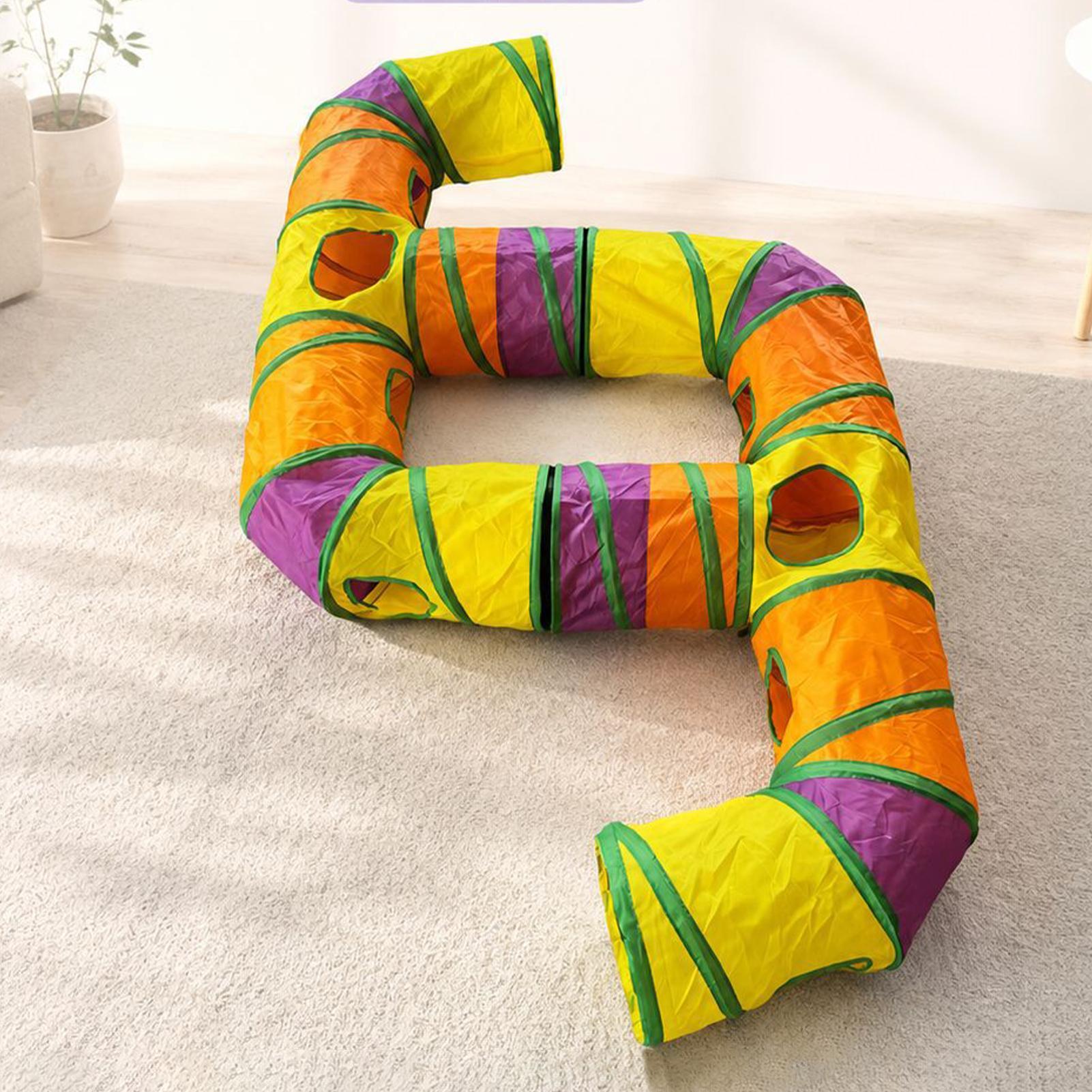 猫用トンネル レインボー インタラクティブ エンターテイメン - Cat Tunnel Toy のレビューと価格