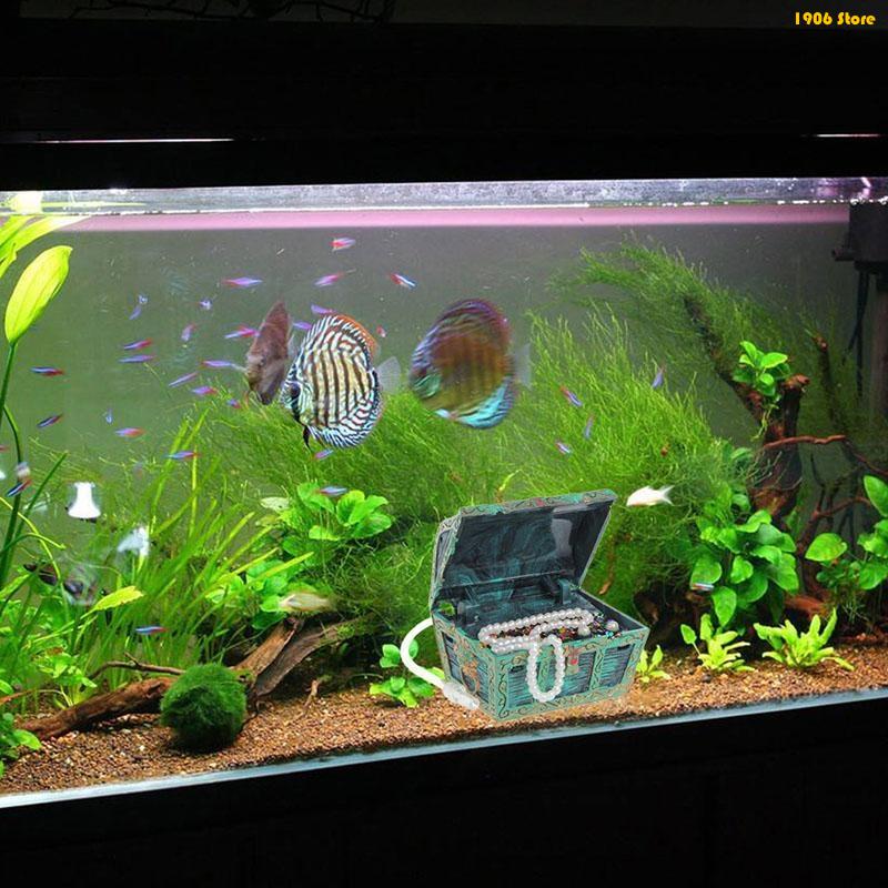 U1JB 水族館宝箱装飾樹脂宝箱カラフルな小さなアクセサリー - Pet X Supplies & Tack Howell のレビューと価格
