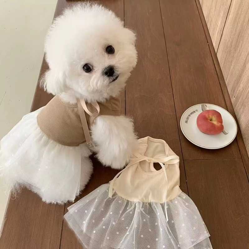 夏の犬服通気性ペット犬スカート小型犬猫チワワヨークススイート - Pet Supplies York のレビューと価格
