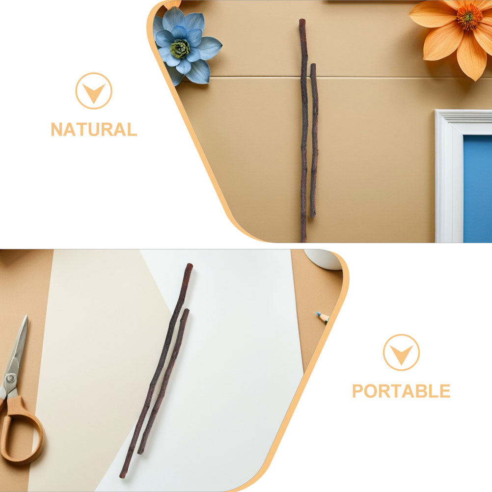60 個クラフト木製スティック天然木の丸太 DIY 素朴な写 - Pet Supplies Login のレビューと価格