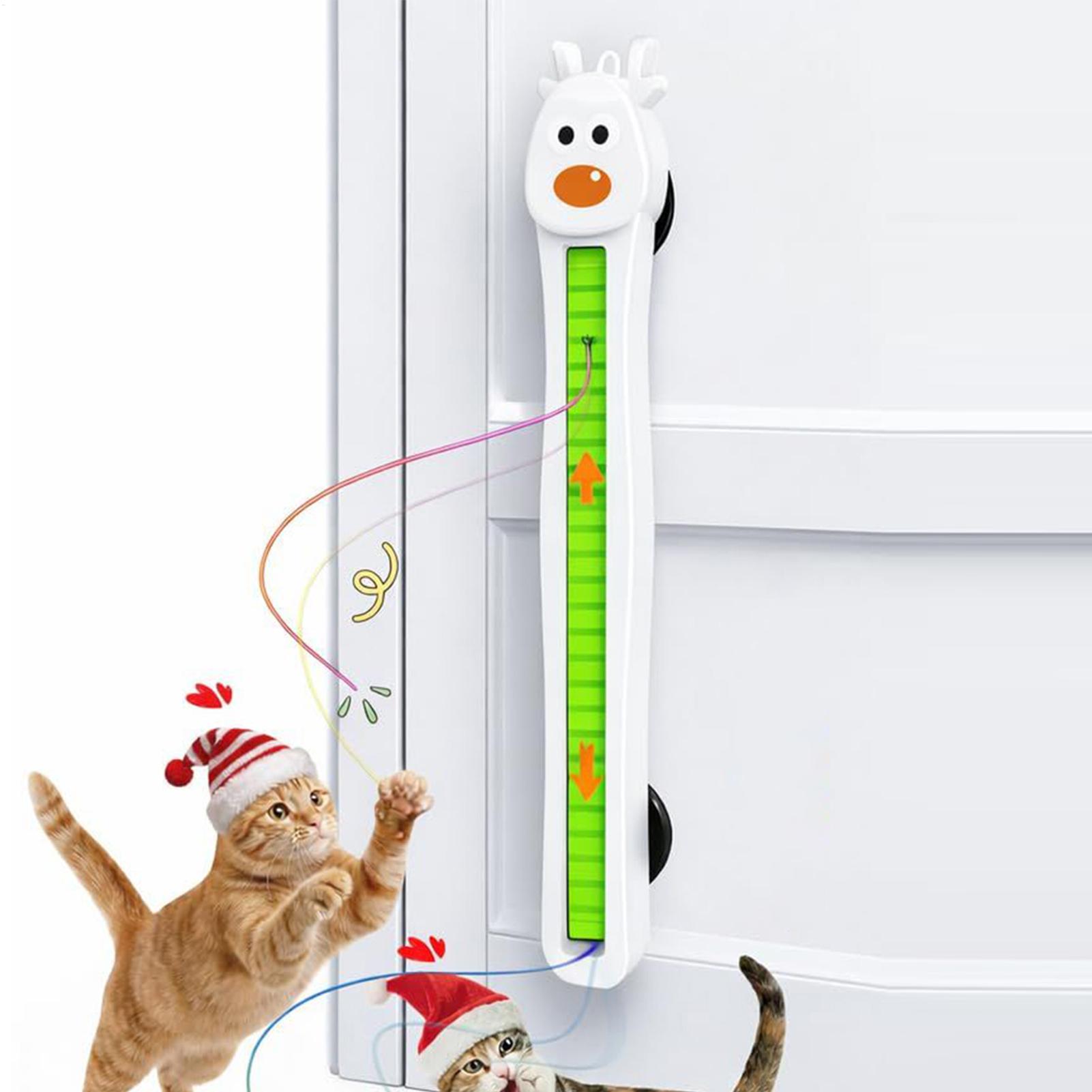 電子猫用おもちゃ 壁掛け式フライングロープ インタラクティブ - Cat Tunnel Toy のレビューと価格