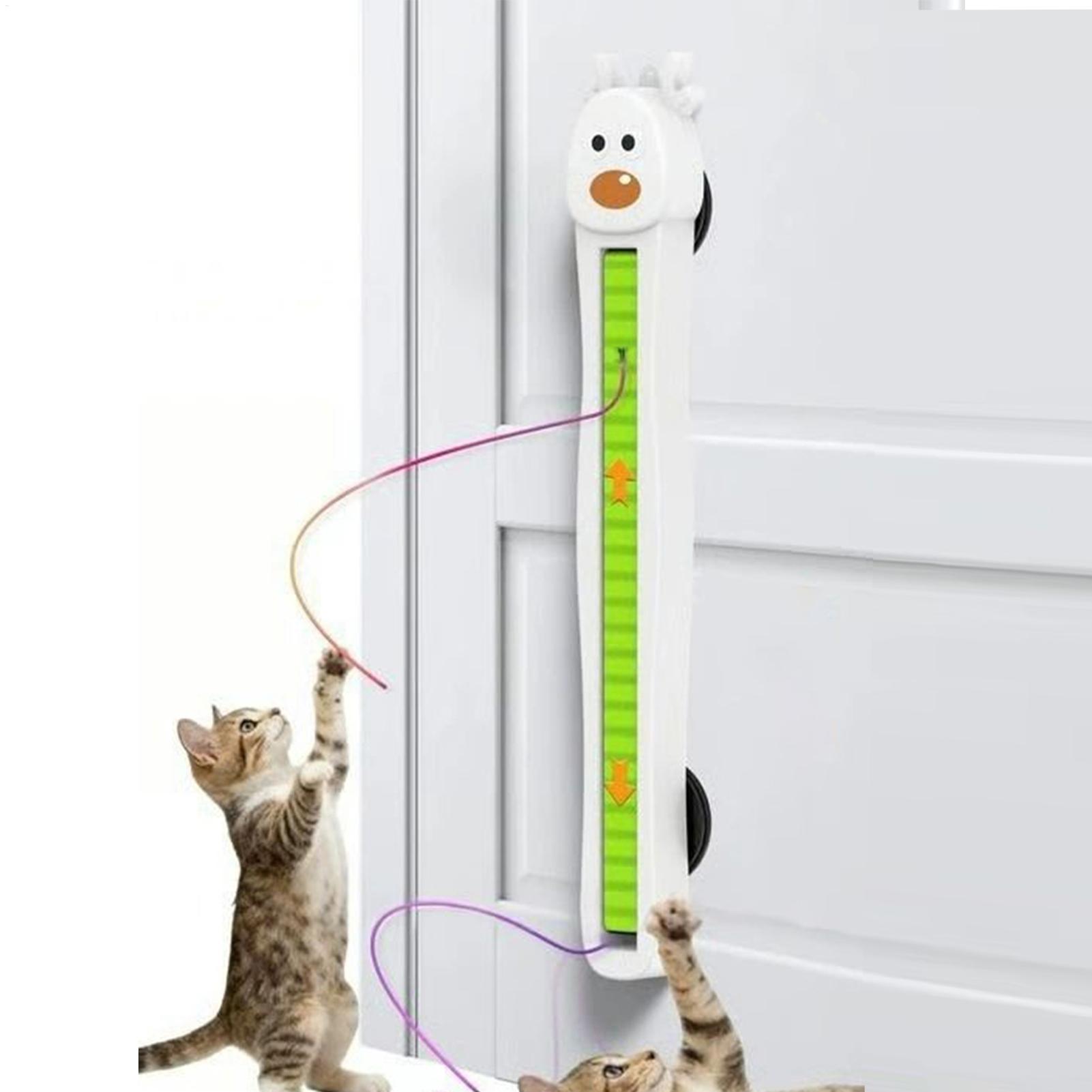 電子猫用おもちゃ 壁掛け式フライングロープ インタラクティブ - Cat Tunnel Toy のレビューと価格