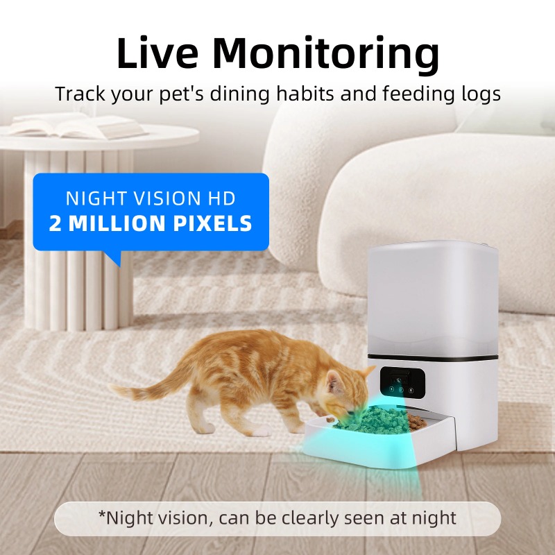 【2026】6Lインテリジェント自動給餌器、ナイトビジョンカ - Automatic Pet Feeder のレビューと価格