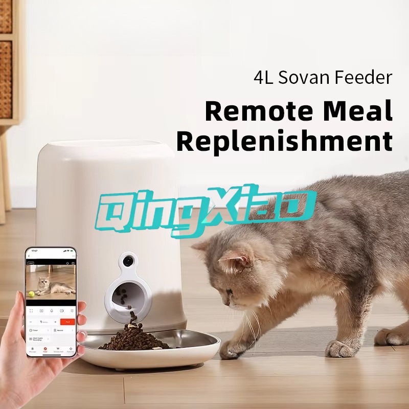 全自動スマート4Lステンレス製ペットフィーダー新デザイン多機 - Automatic Pet Feeder のレビューと価格
